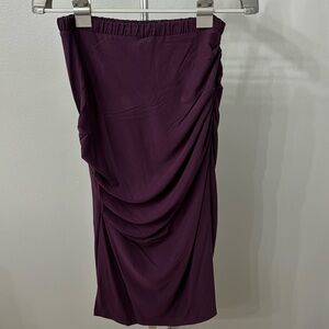 NWT Express suede/silky purple midi skirt size S